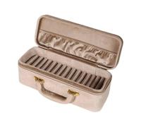 Ysyqkn Bangle Case Velvet Jewelry Organizer Storage Box Bracelet Holder Display Box with Elastic Sponge Core and Sturdy Construction Suitable for Home Organi, Beige