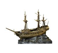 Ysyqkn Decorative Aquarium Shipwreck Statue, Realistic And Creative, Made of Resin