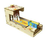 Ysyqkn DIY Bowling Kit, Educational Model, Assembly Toy, Wooden Learning, Compact, Scientific