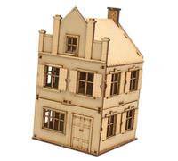 Ysyqkn European Model Kit Miniature House Wood Foam Assembly DIY Ornament Architecture Suitable for Gifts Home Decoration Model Making Micro, Style B