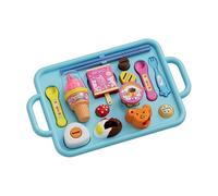 Ysyqkn Features of The Set: Ice Cream Eating Toy, Various Items, Kitchen Accessories, Dessert Toy, blue