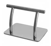 Ysyqkn Hair Salon Footrest Barber Chair Salon Support Freestanding Stainless Steel Frame Rust Resistant Portable Use Sleek Shine Suitable for Barbers Stylists spa Services, Silver