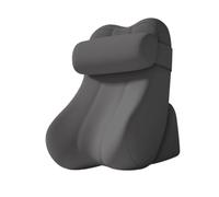 Ysyqkn Headboard Back Cushion, Comfortable, Adjustable Neck Support Made of Memory Foam, Removable Cover for Reading and Relaxing in The Living Room, Dark Grey