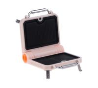 Ysyqkn Miniature BBQ Grill for Dollhouse Kitchen Accessories Realistic Simulation Model Micro Scene Decoration PP Suitable for Role Play, Pink