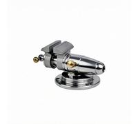 Ysyqkn Miniature Bench Vise Portable Table Vise Clamp Hand Tool with Serrated Stainless Steel Frame Brass Knob Secure Grip for Fine Tuning Suitable for, Style to 2