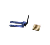 Ysyqkn Miniature Forklift Diorama Collectible Model PP Decorative Garage Accessory Micro Scene Sculpture Suitable for Decoration, blue with tray