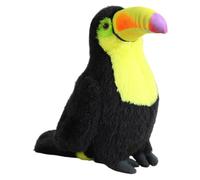 Ysyqkn Toucan Animal Toy Sculpture Figurine Filled with PP Touch Suitable for Bedroom Gift Home Decoration, Yellow