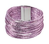 Ysyqkn Women's Wrap Bracelet, Versatile Gift with Clasp, Easy to Put on, Multi-Layered, Elegant, Purple