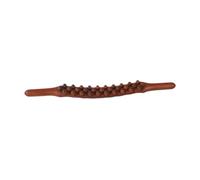 Ysyqkn Wooden Massage Rod with Gua Sha Tool for Full Body, Drainage Massage for Hamstrings, Thighs and Legs, Carbonized 31 Beads