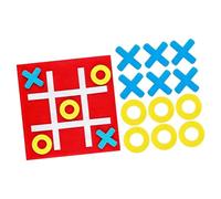 Ysyqkn XO Chessboard - Interactive Puzzle Game for The Whole Family - Board Game for Indoors And Outdoors, for Travel, Adults And Children, Red