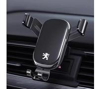 YSYSEVEN Car Phone Holder for Peugeot 408X 2023-2024,Air Vent Car Mount Quick Release Rotating with Convenient Retractable Steel Hook Handlebar Clamp,Black