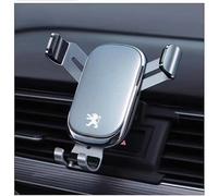 YSYSEVEN Car Phone Holder for Peugeot 508 2019-2024,Air Vent Car Mount Quick Release Rotating with Convenient Retractable Steel Hook Handlebar Clamp,Silver