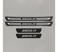 YSYYDS 4 Pcs Car Door Sill Protector Strips Stainless Steel Door Kick Plate for CHERY JAECOO J7 2023 2024 2025, Car Pedal Kick Protection Anti Scratch Sticker, Threshold Welcome Pedal Cover