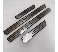 YSYYDS 4 Pcs Car Door Sill Protector Strips Stainless Steel Door Kick Plate for CHERY OMODA 5 2022 2023 2024, Car Pedal Kick Protection Anti Scratch Sticker, Threshold Welcome Pedal Cover