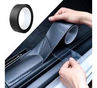 YSYYDS Car Door Sill Protectors Strips Carbon Fibre Tape for Skoda Kodiaq Karoq Octavia, Paint Protection Film Stickers Wrap for Car Door Edge, Front and Rear Bumper, Kick Plates (5cmx5m)
