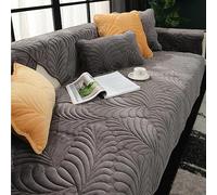 YSZBD Funny Fuzzy Sofa Cover Sofa Slipcovers Corner Sofa Sofa Covers 2/3/4/1 Seater Sofa Cushion Covers Velvet Couch Covers for Dogs,Black-70x150cm