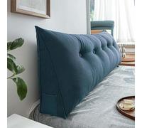 YSZBD Large Wedge Pillows Headboard Lumbar Support Cushion Waist Backrest with Pocket Couch Removable Washable Cover,for Bed Sofa Bedroom,I-80x50x20cm