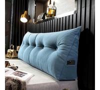 YSZBD Large Wedge Pillows Headboard Lumbar Support Cushion Waist Backrest with Pocket Couch Removable Washable Cover,for Bed Sofa Bedroom,#1-80x50x20cm