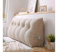 YSZBD Large Wedge Pillows Headboard Lumbar Support Cushion Waist Backrest with Pocket Couch Removable Washable Cover,for Bed Sofa Bedroom,U-100x50x20cm