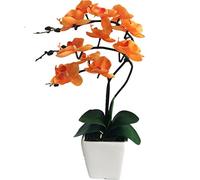 YSZL 15" Tall Artificial Silk Phalaenopsis Orchid (Orange)