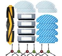 Ytaland 19 PACK Replacement Parts Compatible with Yeedi Vac/Vac Station/Vac Max/Vac 2 Pro Robot Vacuum Cleaner Accessories, Main Roller Brush Side Brush Hepa Filter Mop Pad Disposable mopping Pad
