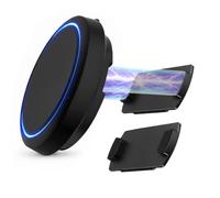 Ytaland Magnetic Car Mount for OOONO CO Driver NO2, Pack of 2, Sturdy ABS Plastic Holder with Integrated Magnets, Compatible with OOONO NO2 Speed Camera Alarm (Black, Pack of 2)