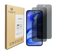 Ytaland Pack of 2 Privacy Screen Protectors for Google Pixel 9a, Anti-Spy Protective Glass, Privacy Screen Film, [Anti-Spy] [9H Hardness for Tempered Glass] [Bubble-Free]