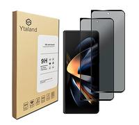 Ytaland Privacy Screen Protector for Samsung Galaxy Z Fold 5 / Z Fold 4, [2 Pack] Anti Spy Anti Peep Bubble-Free Tempered Glass Film Cover