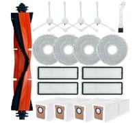 Ytaland Replacement Parts Accessories for Xiaomi Robot Vacuum X20+ Robot Vacuum Cleaner (1 Main Brush, 4 Side Brushes, 4 HEPA Filters, 4 Dust Bags, 4 Mop Pads)
