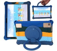 Ytaland Universal Case for Sgin/Byybuo/ZZB/Feonal/Baken/Lville/Juninke Tablets 10 Inch, [360° Kickstand] Soft Silicone Case Protective Cover (Colorful Blue)