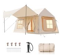 Ytaoeo Inflatable Tent Outdoor camping tent | with chimney and AC Port opening, Inflatable camping tent made of waterproof Oxford fabric Air glamping tents