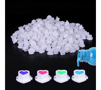 YTATTOO Disposable Tattoo Ink Cups-200pcs Disposable Heart Tattoo Ink Cups For Tattoo Permanent Makeup Container Cap Tattoo Accessory,Tattoo Ink,Tattoo Supplies,Tattoo Kit (Heart White)