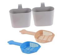 YTBHSHXZ 2pcs Cat Litter Cleaning Tool Pet Accessories Storage Barrel Included Random Color