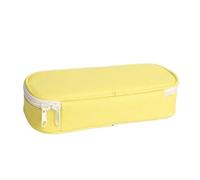 YTBHSHXZ, 2pcs Creative Solid Color Pencil Bag High Capacity Canvas Stationery Storage Bag for Schools(Unique Colour)