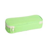 YTBHSHXZ, 2pcs Creative Solid Color Pencil Bag High Capacity Canvas Stationery Storage Bag for Schools(Grün)
