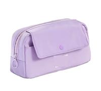 YTBHSHXZ, 2pcs for Student Solid Color Pen Bag Large Capacity Stationery Storage Bag School Supplies for Schools(Purple)