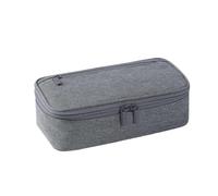 YTBHSHXZ, 2pcs Large Capacity Pencil Case Stationery Solid Color Trousse School Supplies Pencil Pouch for Schools(Grijs)