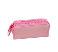 YTBHSHXZ, 2pcs Large Zipper Square Large Capacity Student Stationery School Supplies Storage Bag for Schools(Roze)