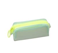 YTBHSHXZ, 2pcs Large Zipper Square Large Capacity Student Stationery School Supplies Storage Bag for Schools(Grün)