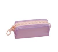 YTBHSHXZ, 2pcs Large Zipper Square Large Capacity Student Stationery School Supplies Storage Bag for Schools(Light Purple)