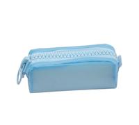 YTBHSHXZ, 2pcs Large Zipper Square Large Capacity Student Stationery School Supplies Storage Bag for Schools(Blu)