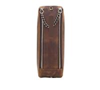 YTBHSHXZ, 2pcs Leather Zipper Pen Case Bag Vintage Creative School Stationary Holder Large Capacity for Schools