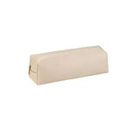 YTBHSHXZ, 2pcs Leather Zipper Pen Case Vintage Creative School Stationary Holder Large Capacity for Schools(Wit)