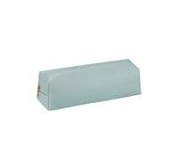 YTBHSHXZ, 2pcs Leather Zipper Pen Case Vintage Creative School Stationary Holder Large Capacity for Schools(Blu)