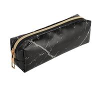 YTBHSHXZ, 2pcs Pencil Case Leather School Supplies Stationery Girls Boy Pencil Case Cute Pencil Box for Schools(Black)
