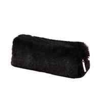 YTBHSHXZ, 2pcs Pencil Case Plush Portable Pen Pencil Pouch Bag School Office Supplies Stationary Case for Schools(Black)