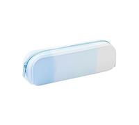 YTBHSHXZ, 2pcs Soft Silicone Pencil Case Waterproof Large Storage Bag for School Organizer Supplies for Schools(Blu)