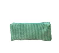 YTBHSHXZ, 2pcs Solid Color Stationary Corduroy Pen Case School Supplies Trousse Pencilcase for Schools(Grün)