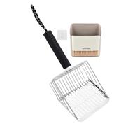 YTBHSHXZ Cat Poop Scoop with Stand, Fast Sifting Kitten Sifter Shovel Cleanup Tool for Bunny Chick Dog Pet
