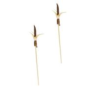 YTBHSHXZ cat teaser, 2pcs Wooden Cat Toy for Exercise and Play Wand for Engaging Kitten Fun Lightweight Portable Design